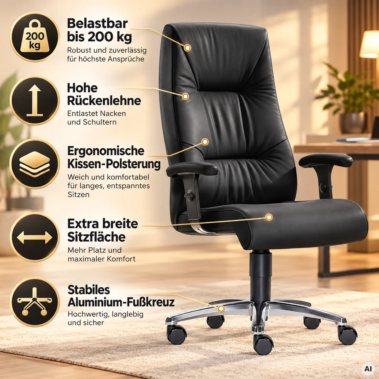Hochlehner Turbo XXL - Luxus XXL-Sessel